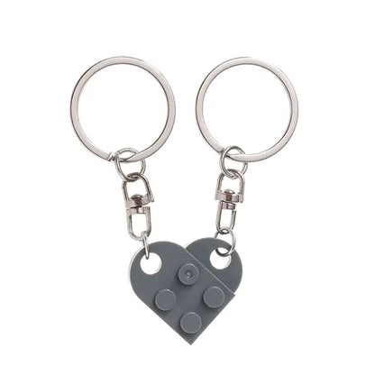 Heart Brick Keychain Set